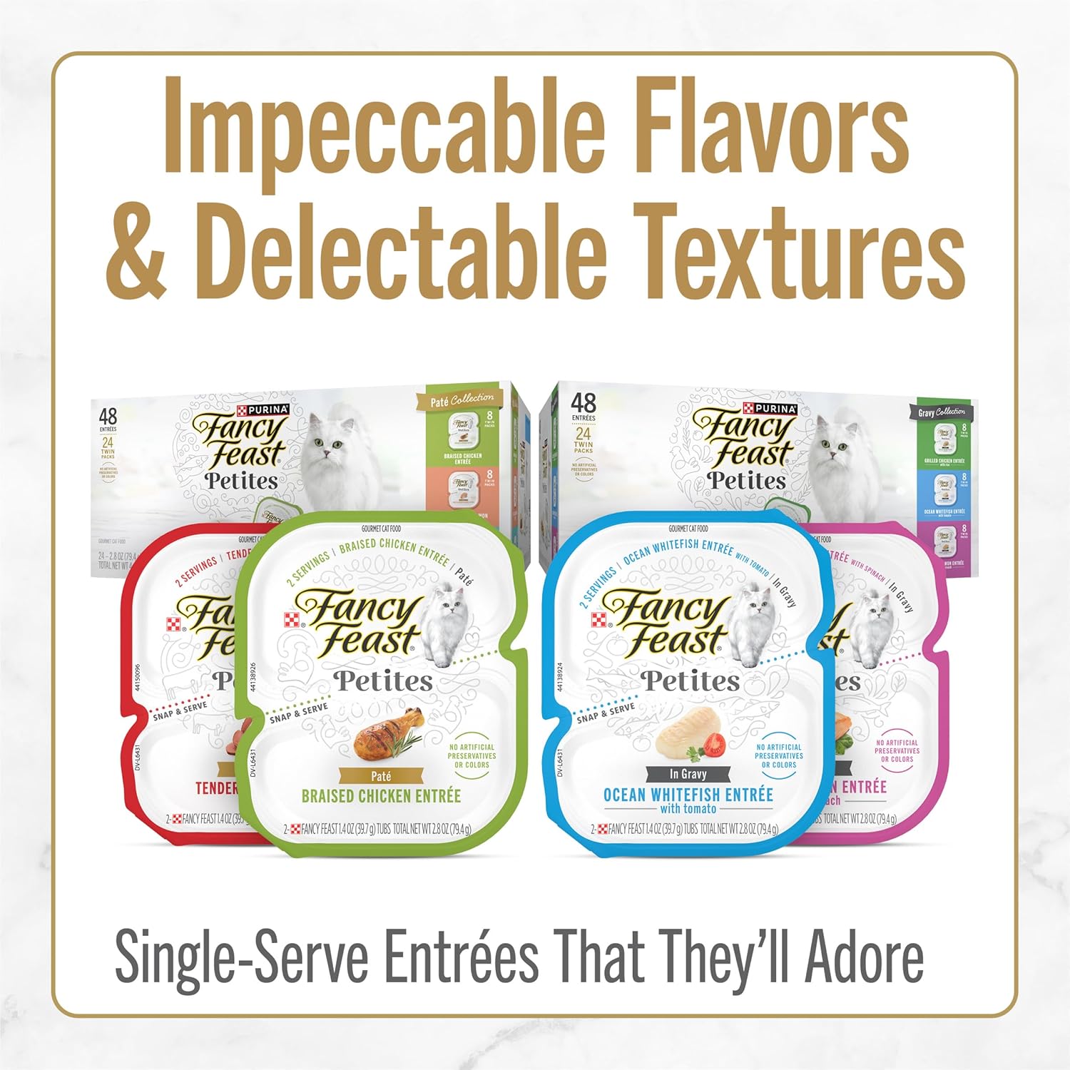 Purina Fancy Feast Gourmet Wet Cat Food Variety Pack, Petites Gravy
