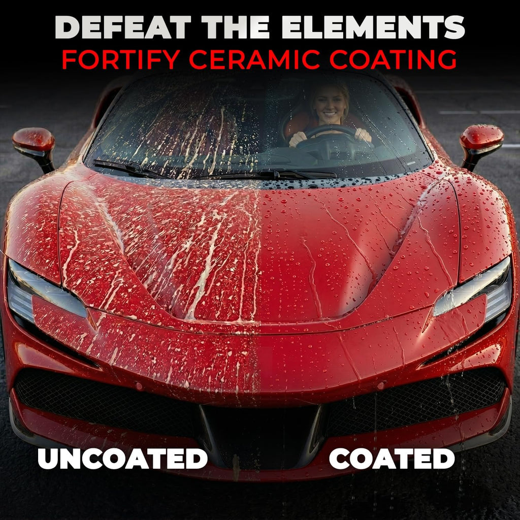 Car Wax Spray and Ceramic Coating for Cars - 3 in 1 Waterless Car Wash and