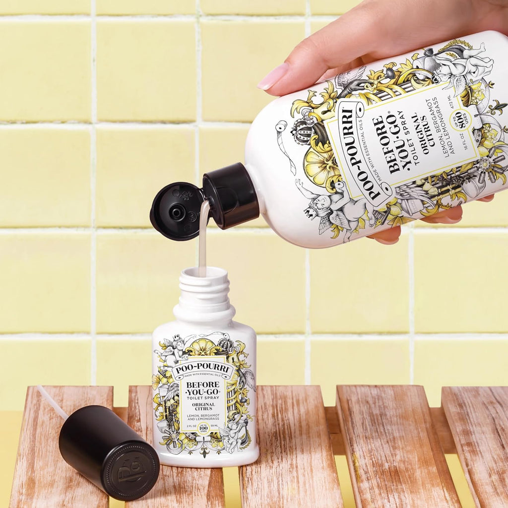 Poo-Pourri Before-You-Go Toilet Spray, Lavender Vanilla, 2 Fl Oz, Up to 100