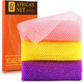 UJFQBH 3 Pieces African Bath Sponge African Net Long Net Bath Sponge