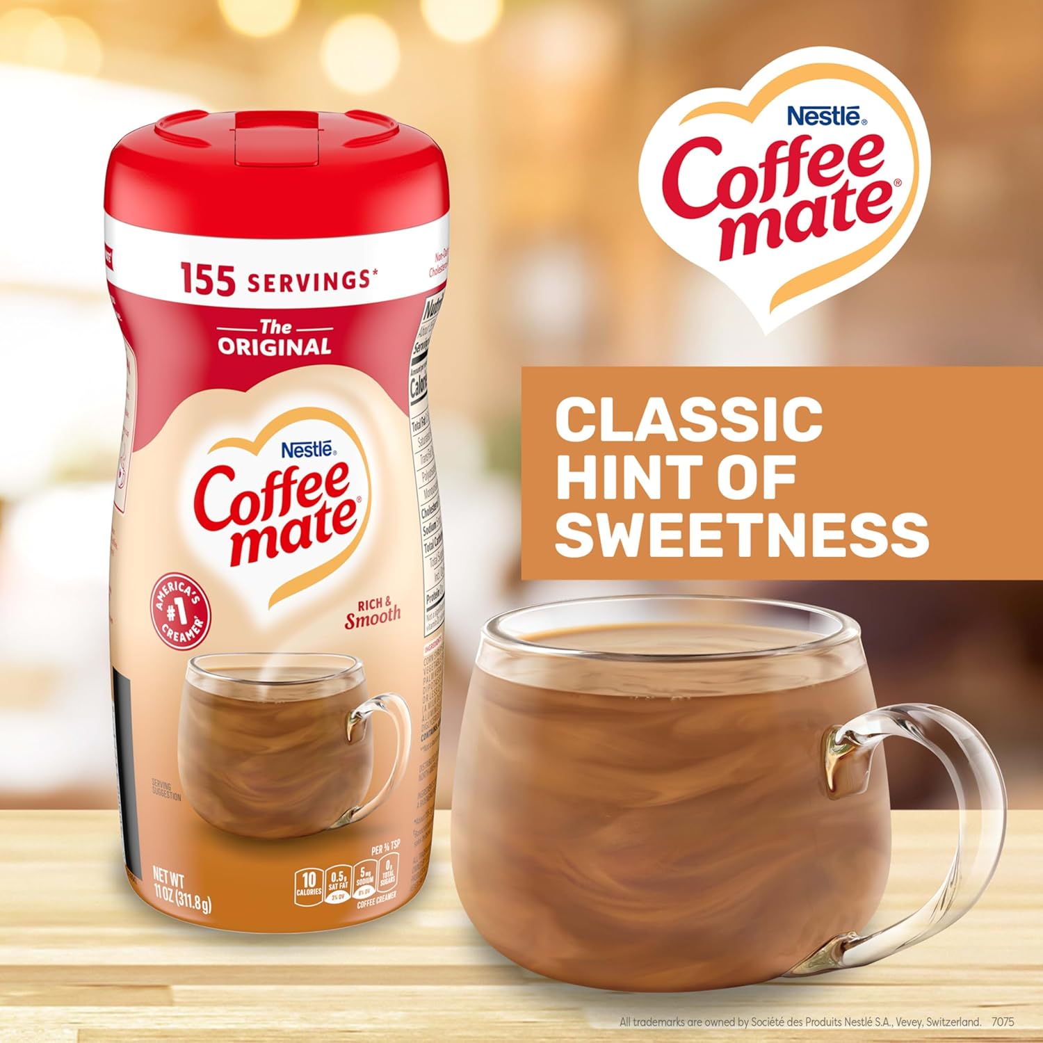Nestle Coffee mate Coffee Creamer, Original, Powder Creamer, 11 oz Canister