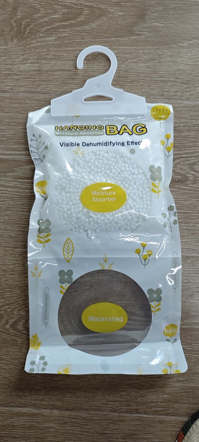 Vacplus Moisture Absorbers, Hanging Closet Dehumidifier Bags, Humidity Packs