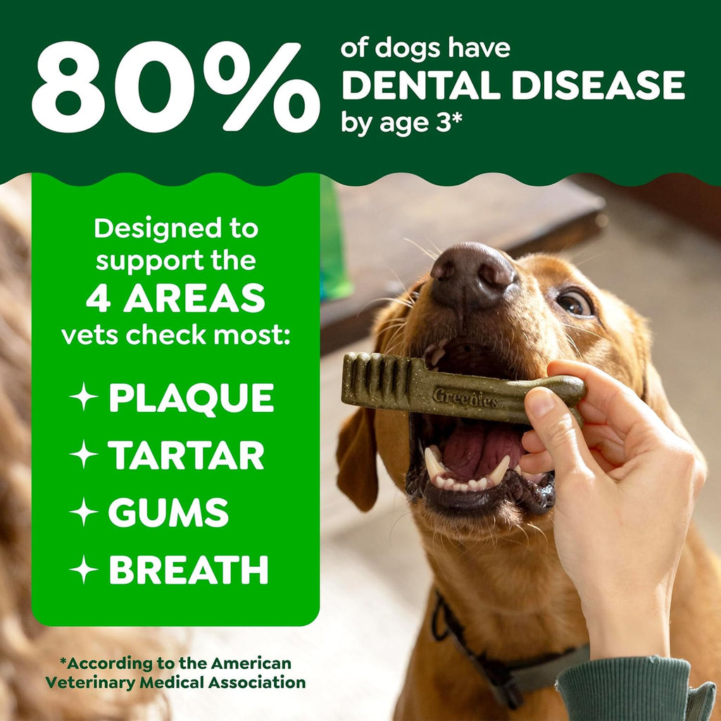 Greenies Veterinarian-Recommended Adult Natural Dental Dog Treats Petite