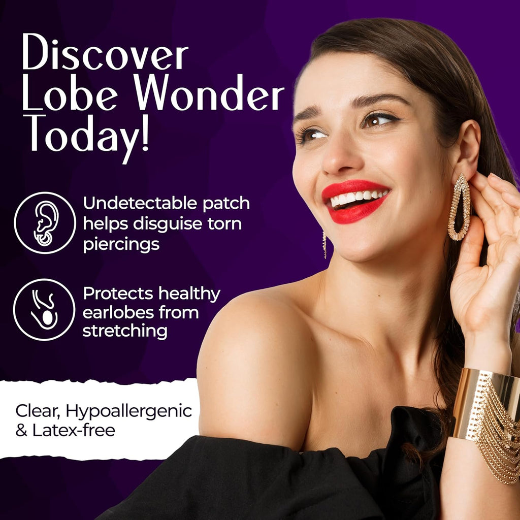 Lobe Wonder - The ORIGINAL Ear Lobe Support Patch for Pierced Ears