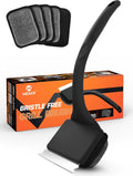 MEKER Grill Brush Bristle Free, Grill Cleaner Brush with 5 BBQ Replacement