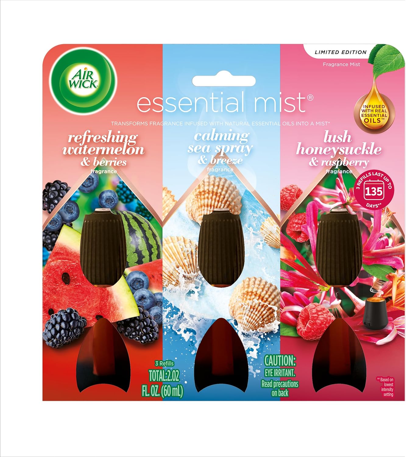 AIR WICK Essential Mist - Triple Refill Multi-Fragrance Pack Spring (3X.67)