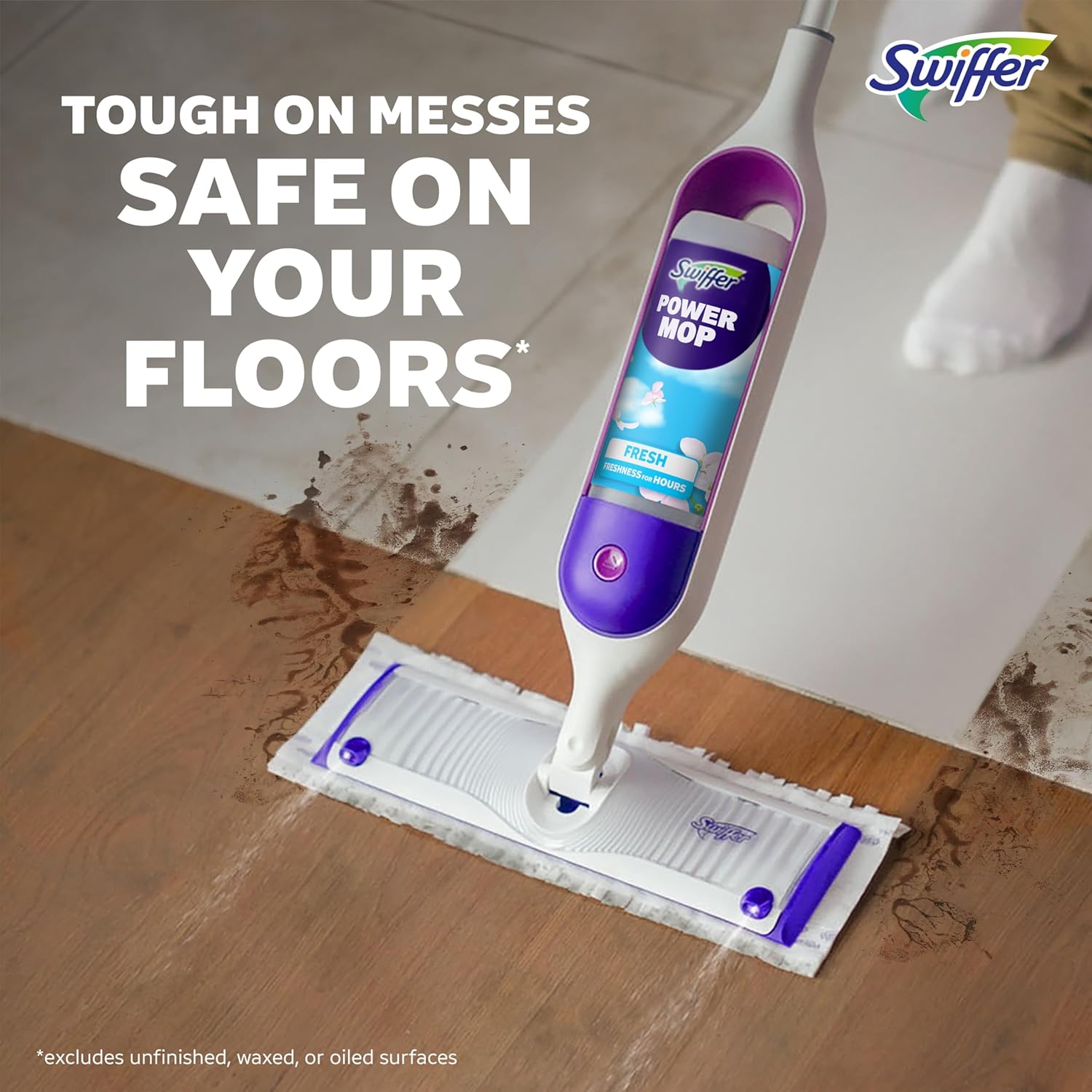 Swiffer PowerMop Multi-Surface Mopping Pad Refills for Floor Cleaning, 11