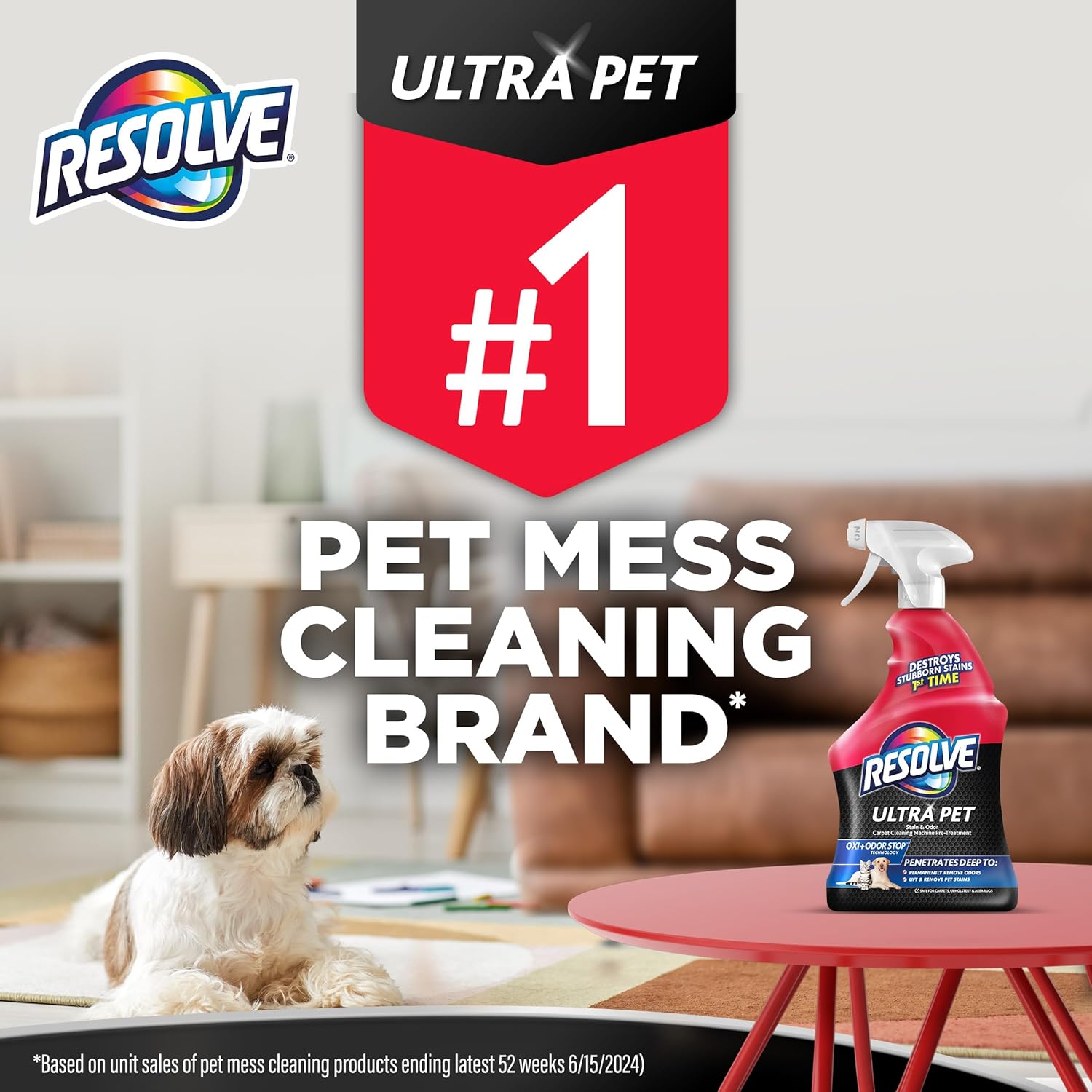 Resolve Ultra Pet Carpet Cleaner Spray ‰ÛÒ for Removal of Pet Stains & Odors