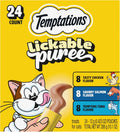 Temptations Creamy Puree Squeezable Lickable Cat Treats, Wet Cat Treats with
