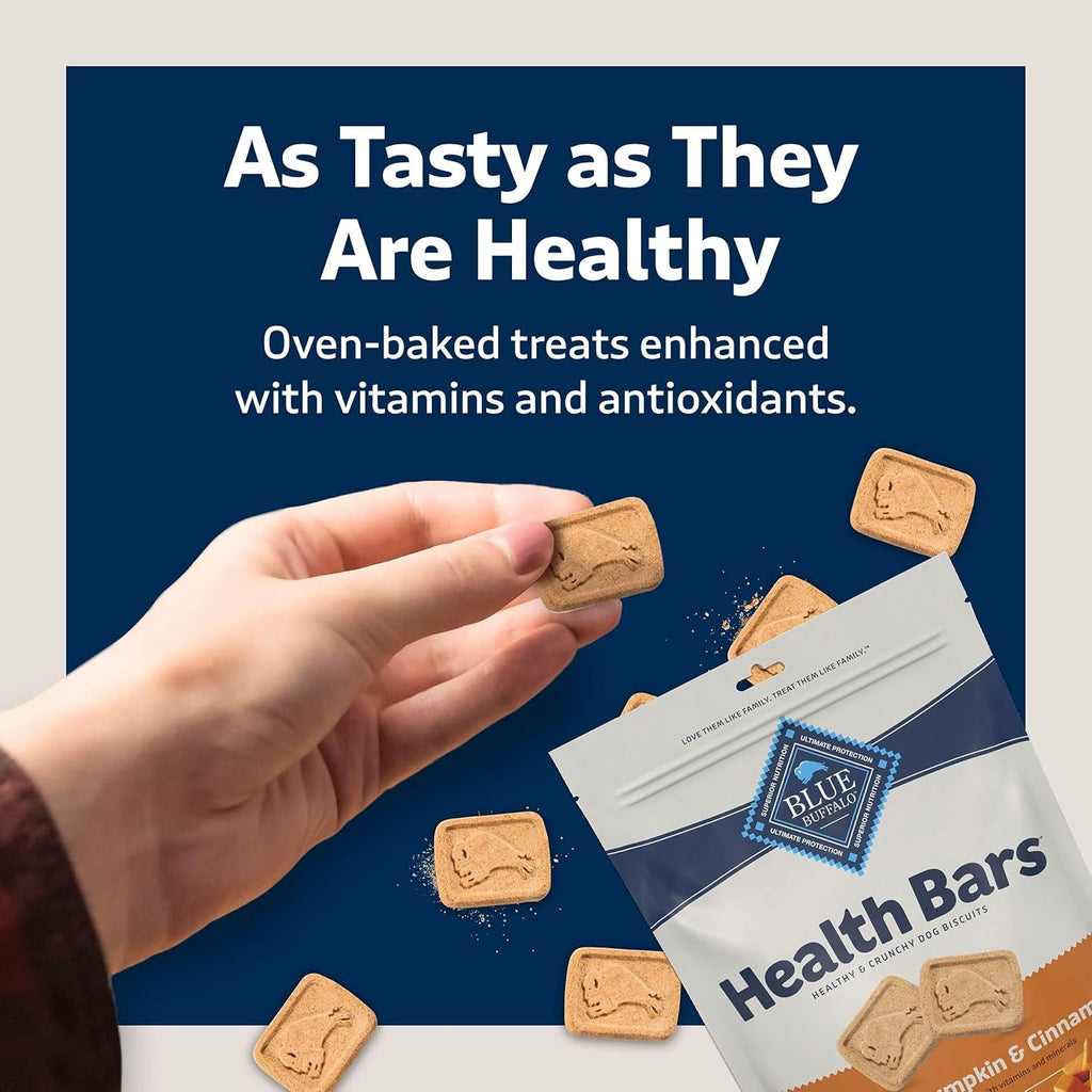 Blue Buffalo Health Bars Crunchy Dog Biscuits, Oven-Baked with Natural