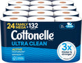 Cottonelle Ultra Clean Toilet Paper with Active CleaningRipples Texture