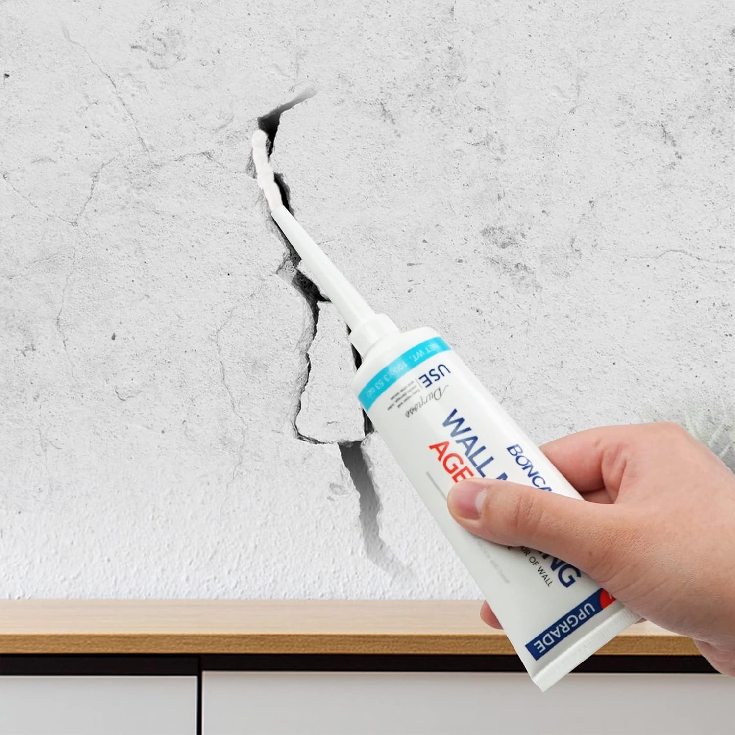 Drywall Repair Kit,2 Pack Wall Mending Agent,Wall Spackle with Scraper, Wall