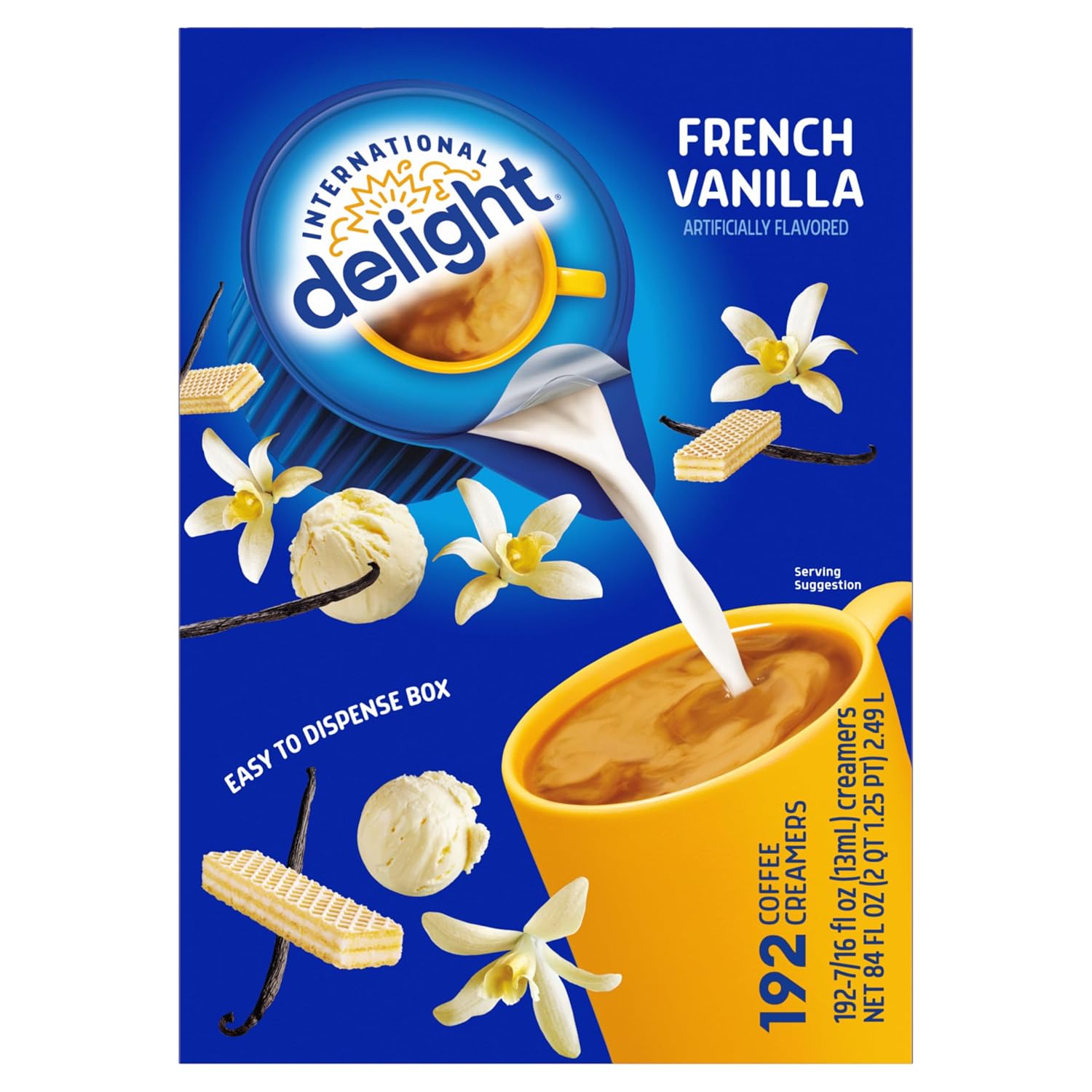 International Delight, French Vanilla, Single-Serve Coffee Creamers, 192
