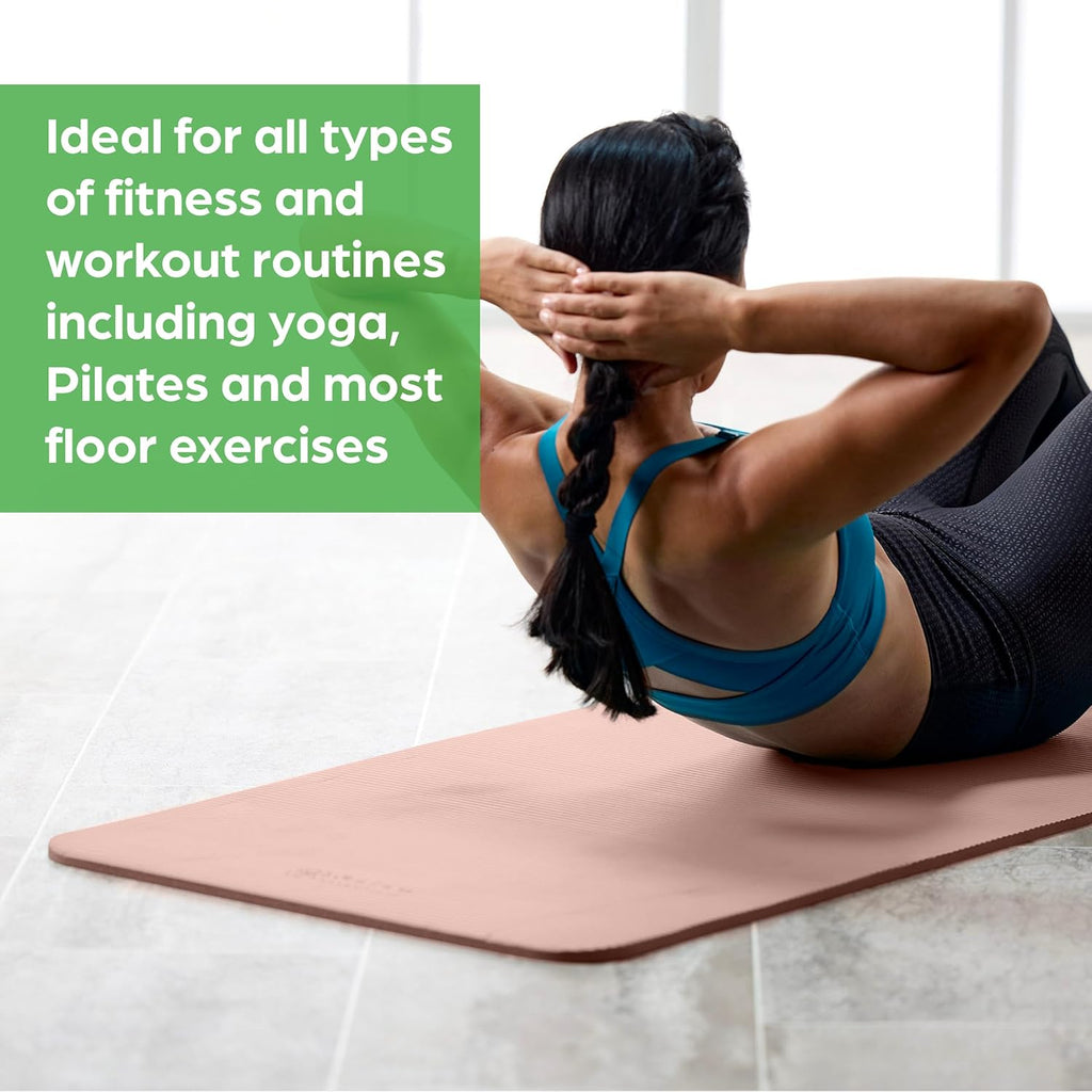 Gaiam Yoga Mat, Pilates & Exercise Mat, Thick 2/5" (10mm) Workout Mat with