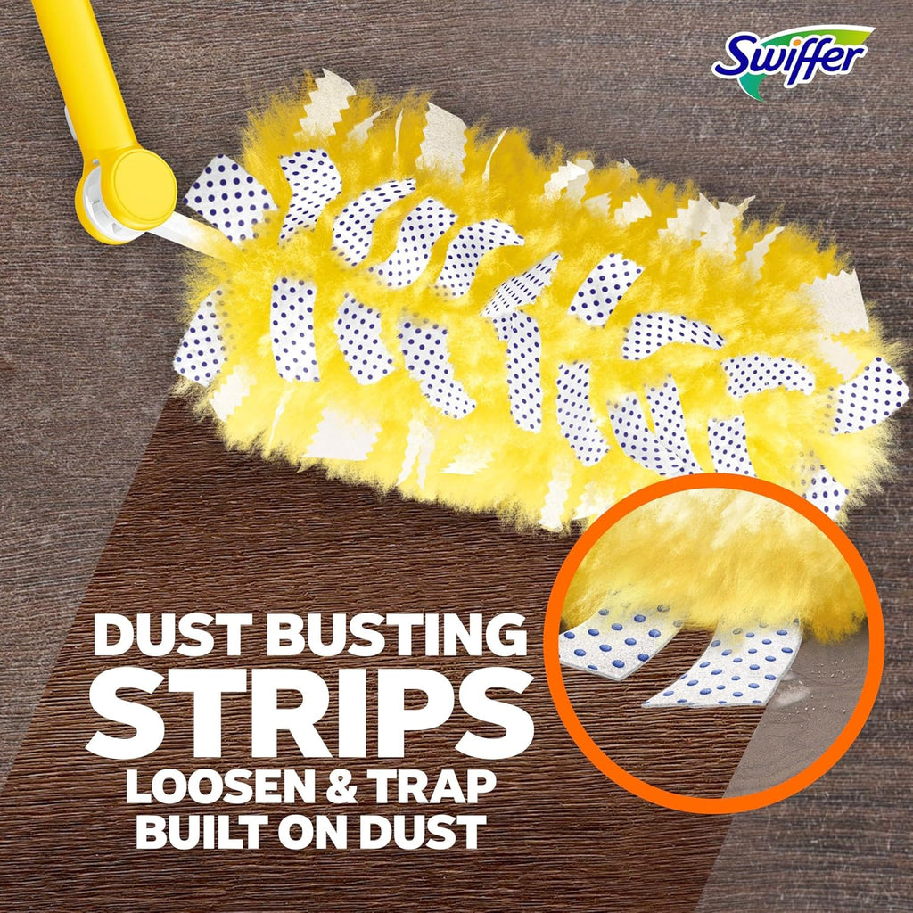 Swiffer Duster Kit with 3 ft Extendable Handle, Heavy Duty Dusting Starter
