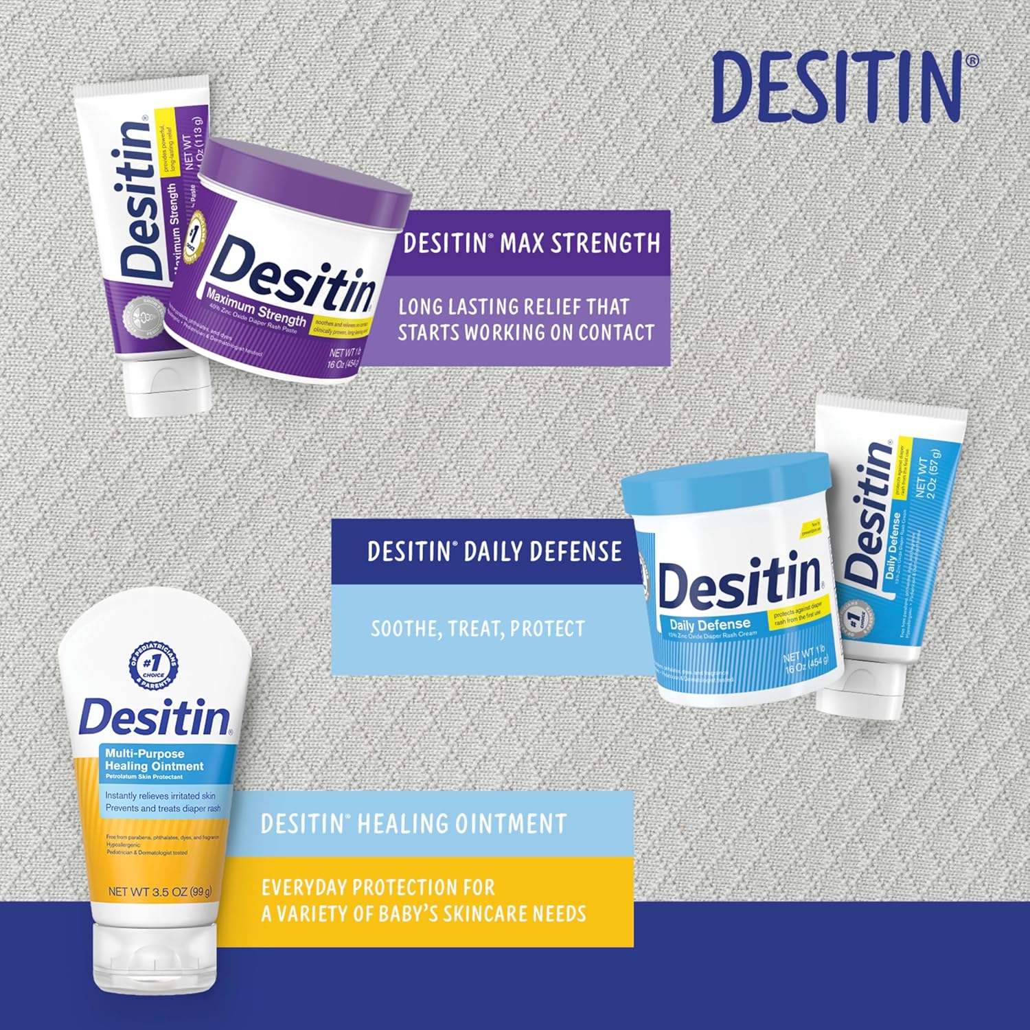 Desitin Maximum Strength Baby Diaper Rash Cream, 40% Zinc Oxide