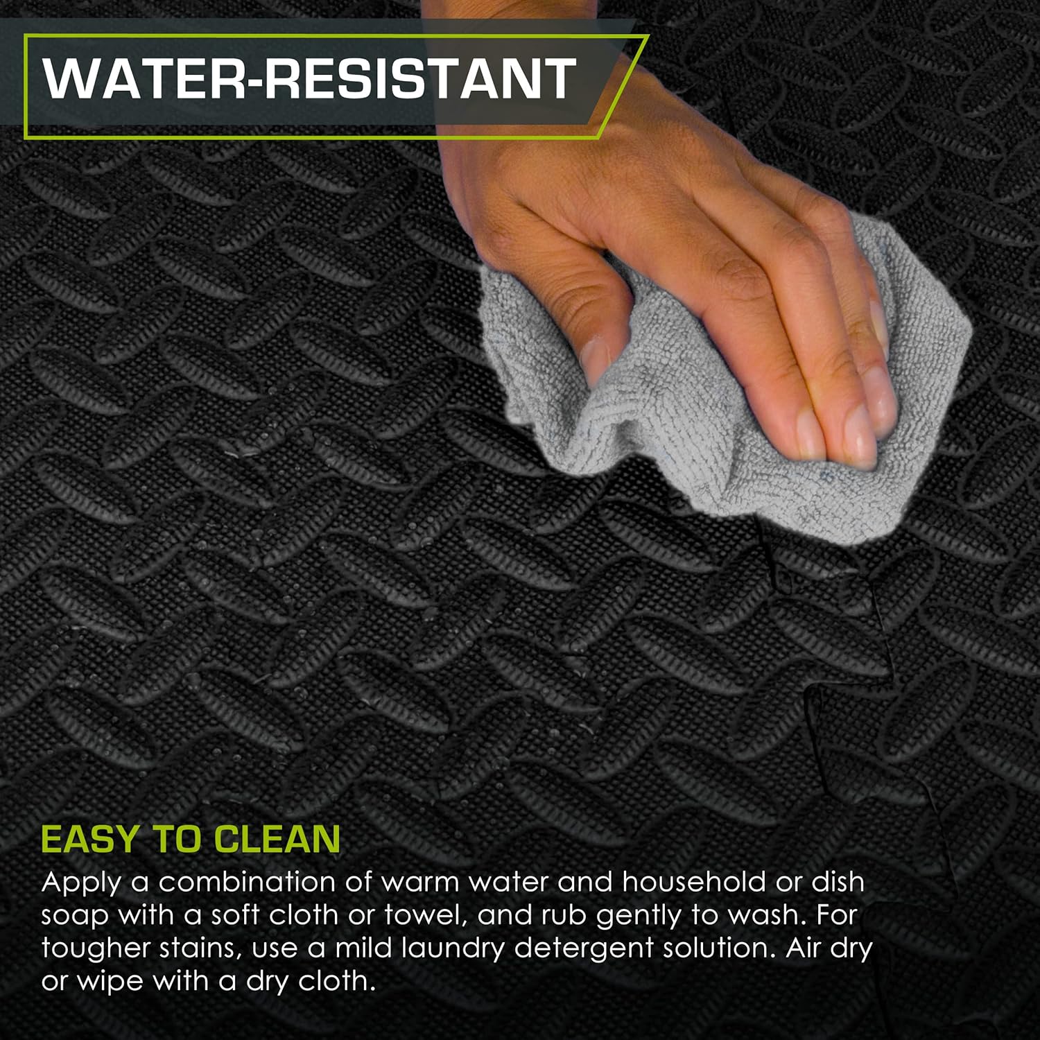 ProsourceFit Puzzle Exercise Mat å? in, EVA Interlocking Foam Floor Tiles for