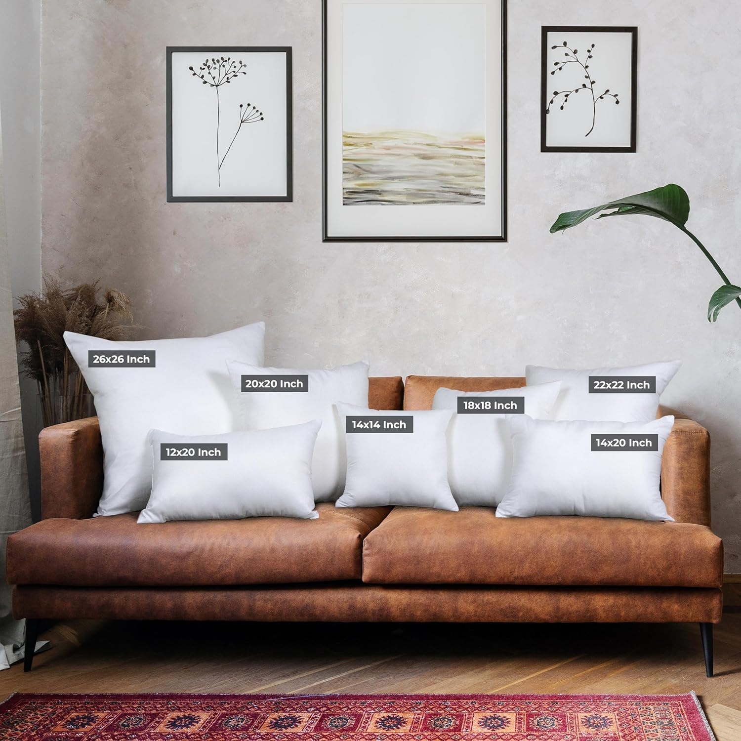 Utopia Bedding Throw Pillows (Set of 4, White) ‰ÛÒ 18 x 18 Inches Down