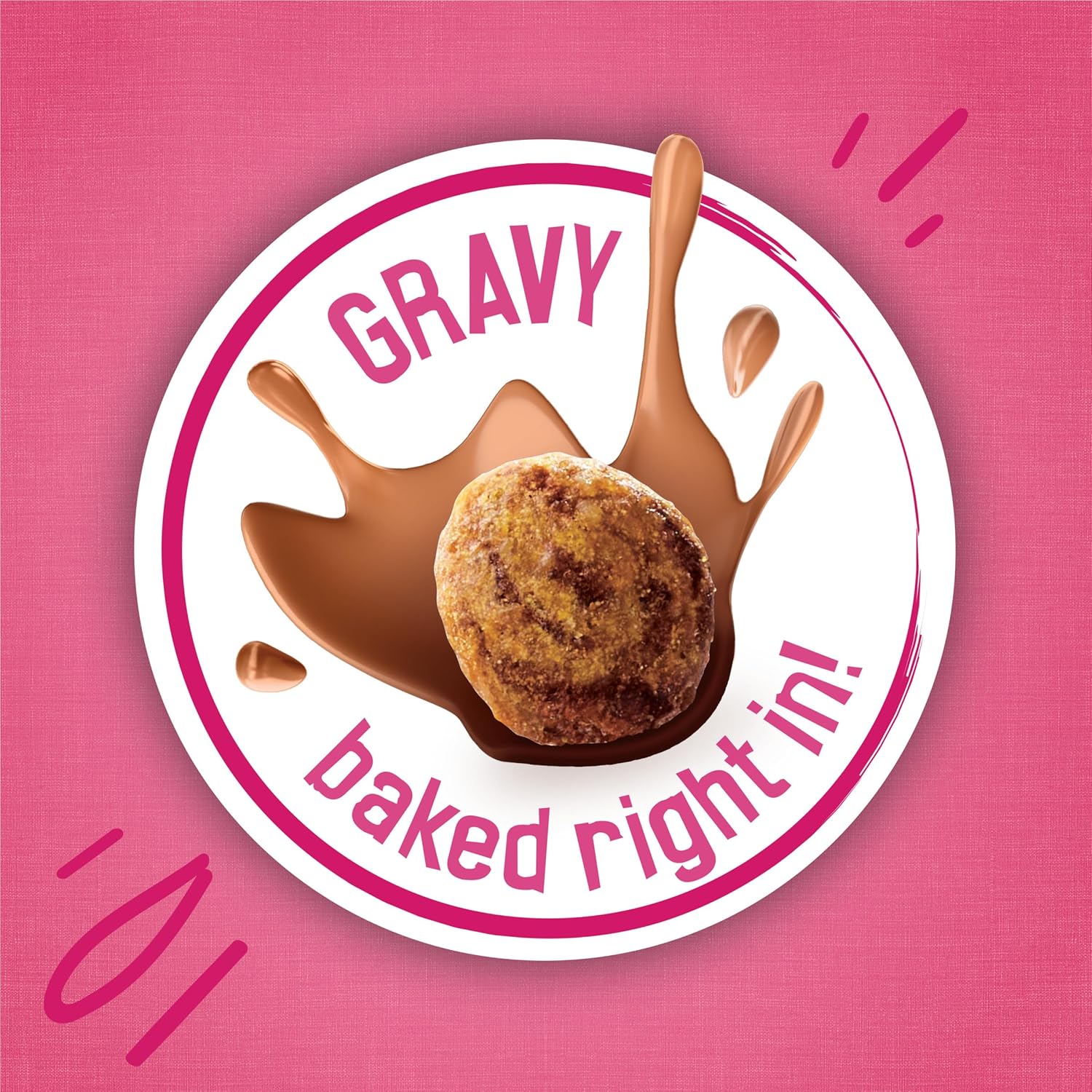 Purina Friskies Gravy Swirlers With Flavors of Chicken, Salmon and Gravy Dry