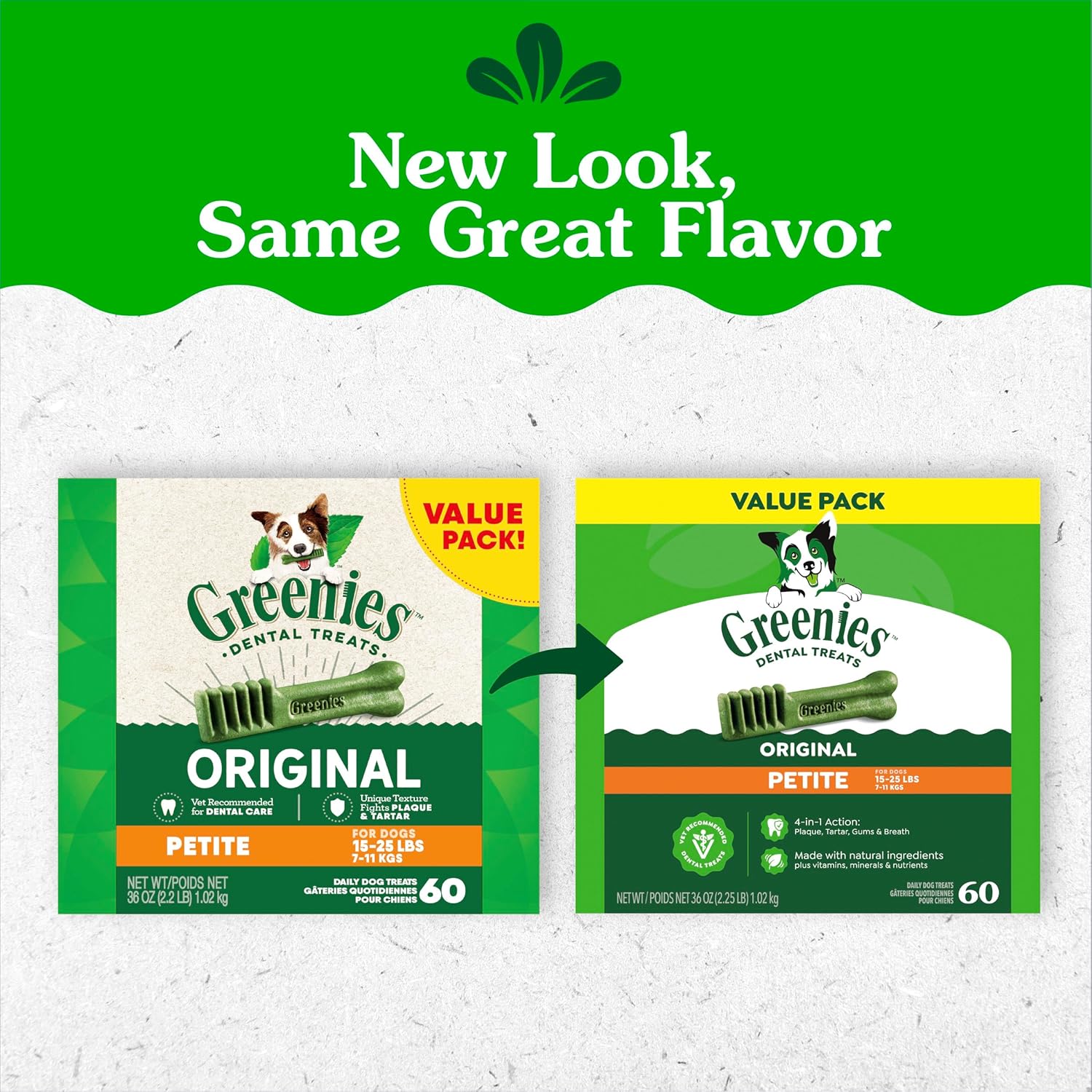 Greenies Veterinarian-Recommended Adult Natural Dental Dog Treats Petite