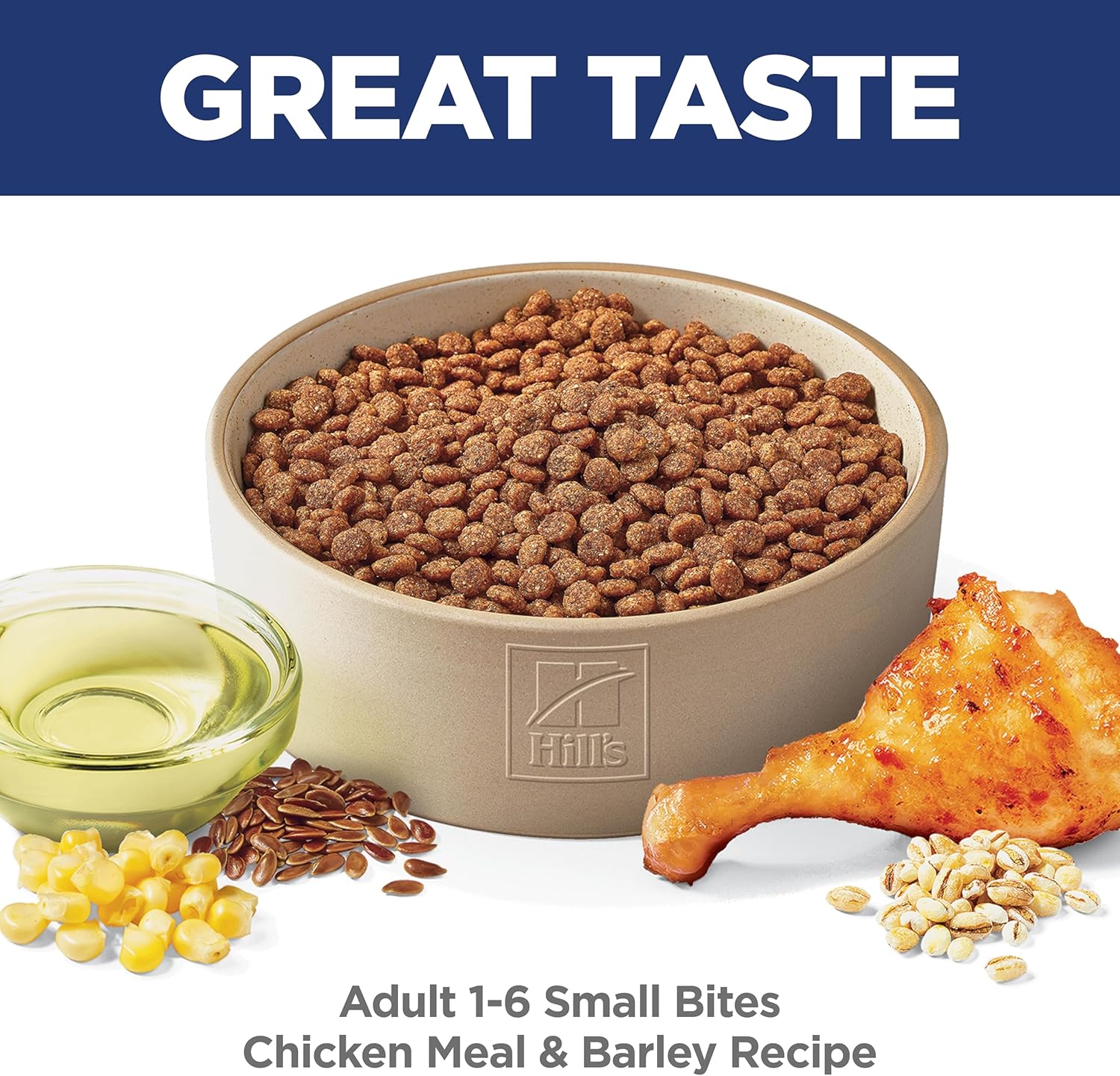 Hill's Science Diet Adult 1-6 Small Bites Dry Dog Food, Chicken & Barley, 5