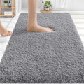 OLANLY Microfiber Bathroom Rugs 30x20, Soft Highly Absorbent Bath Mat, Grey